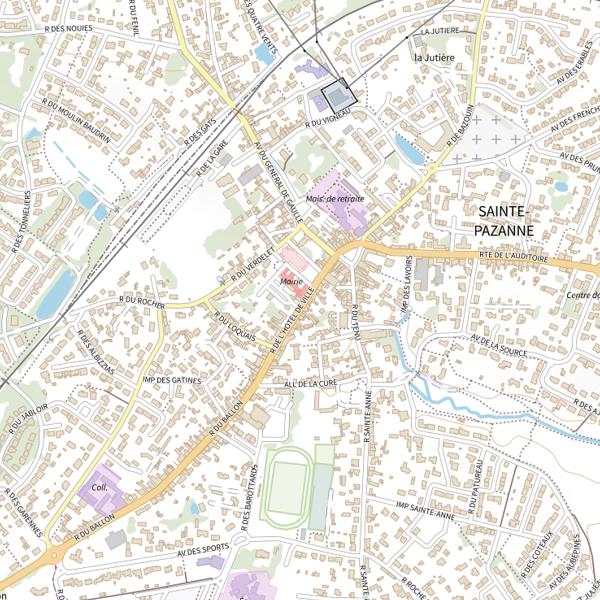 Plan cartographique de Les Tabatiers