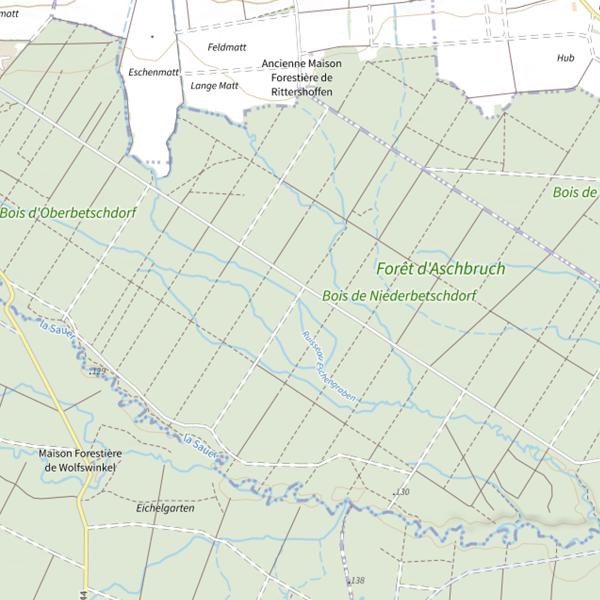 Plan cartographique de L'Eschengraben