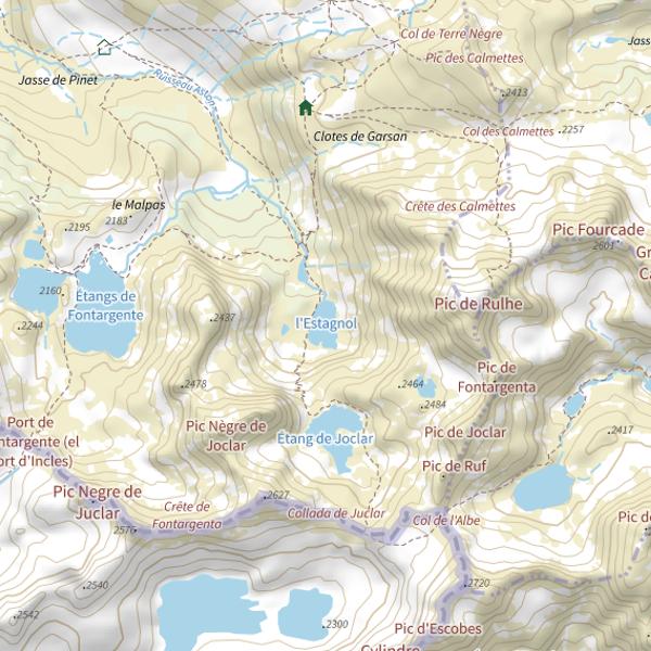 Plan cartographique de L'Estagnol (Aston)