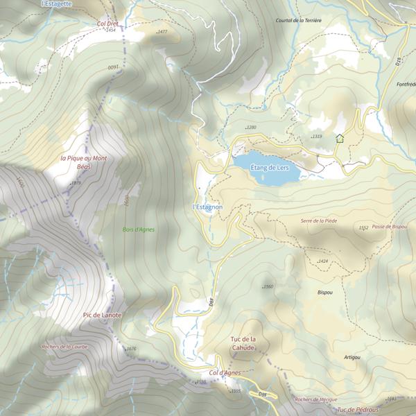 Plan cartographique de L'Estagnon