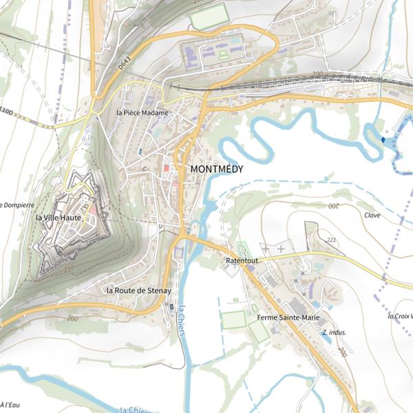 Plan cartographique de L'Etoile de Montmédy