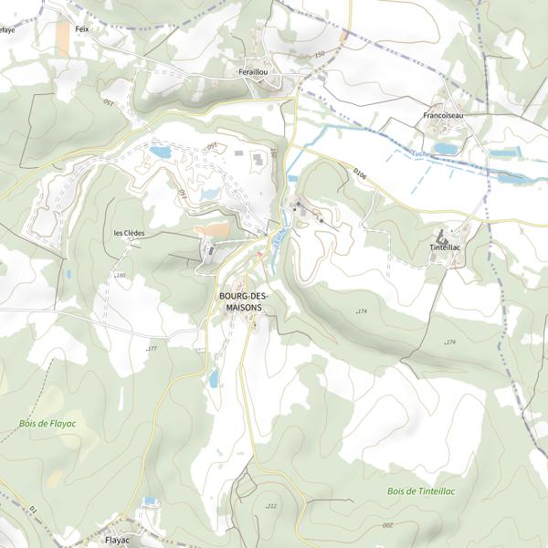 Plan cartographique de L'Euche
