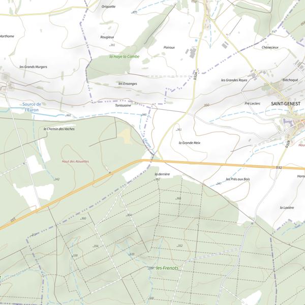 Plan cartographique de L'Euron