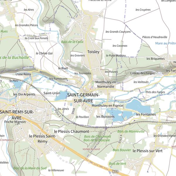 Plan cartographique de L'Havre de St Germain