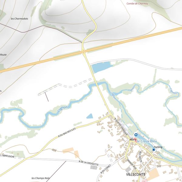 Plan cartographique de L'Ignon