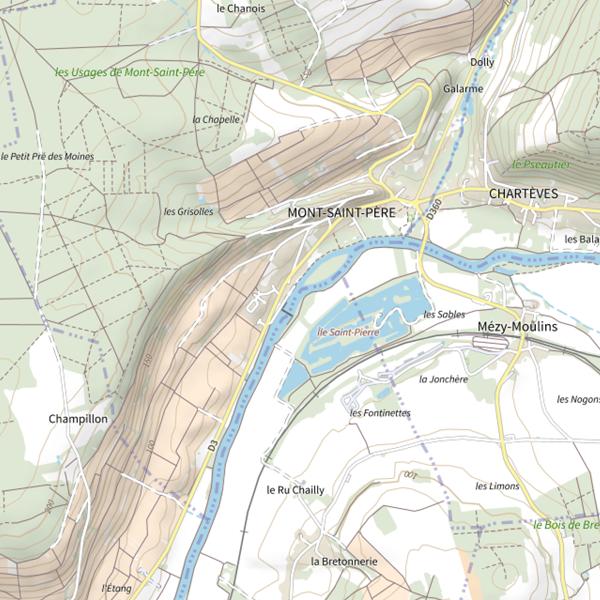 Plan cartographique de L'Ile Saint Pierre