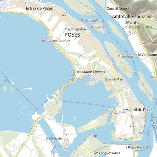 Plan cartographique de Linéaire interdit à la pêche 4