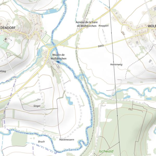 Plan cartographique de L'Isch