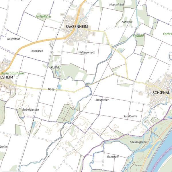 Plan cartographique de L'Ischert