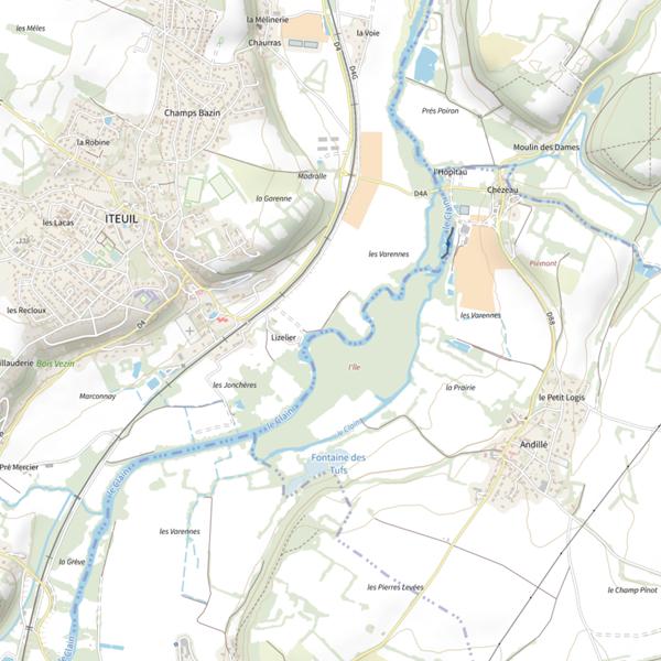 Plan cartographique de Lizelier