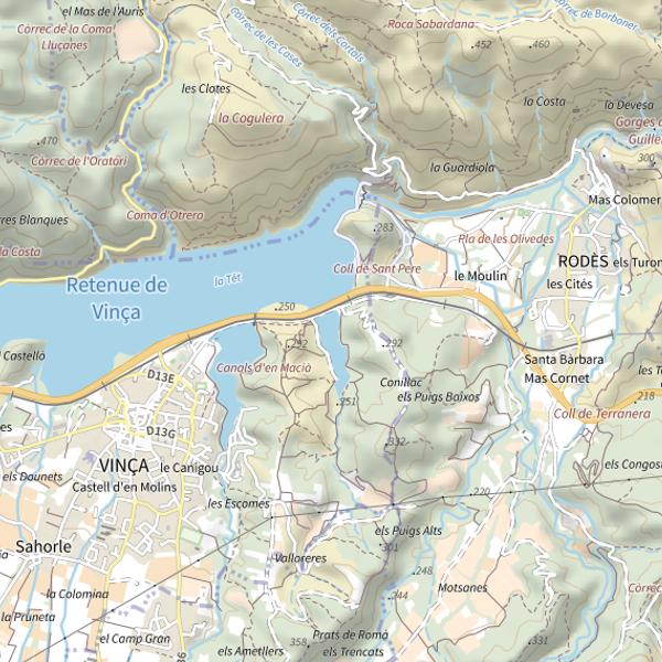 Plan cartographique de Llac de Conillac