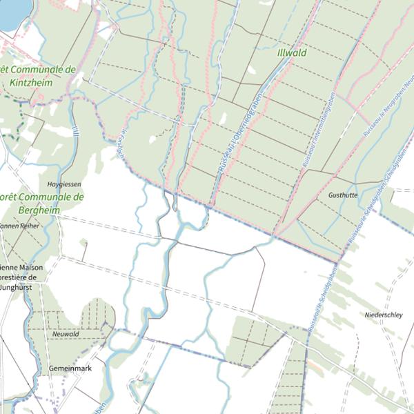 Plan cartographique de L’Ober Riedgraben