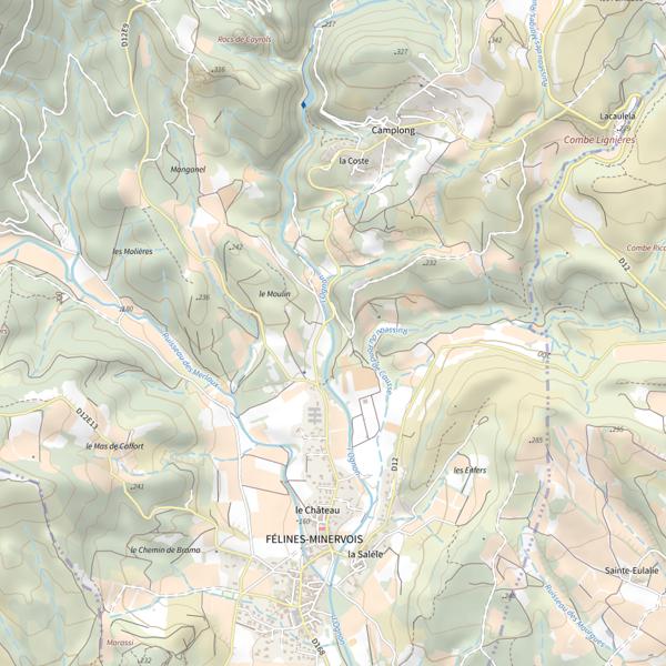 Plan cartographique de L'Ognon
