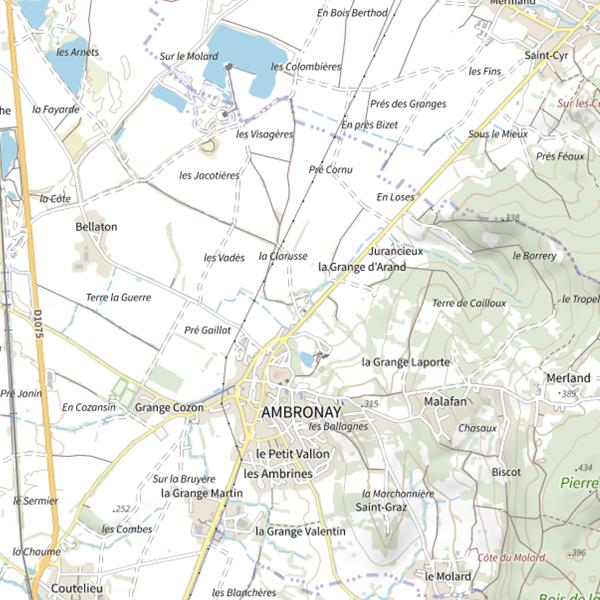Plan cartographique de Lône Jolivet