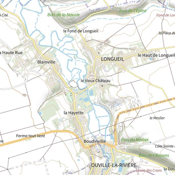Plan cartographique de Longeuil