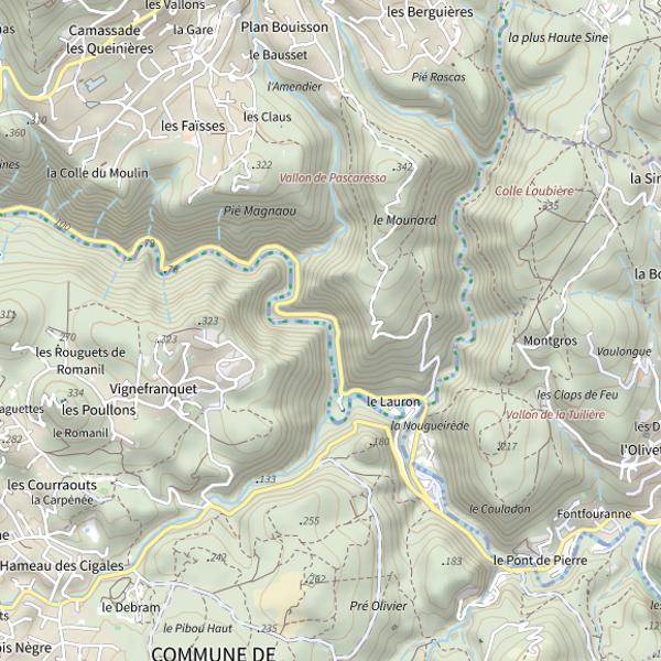 Plan cartographique de Loup