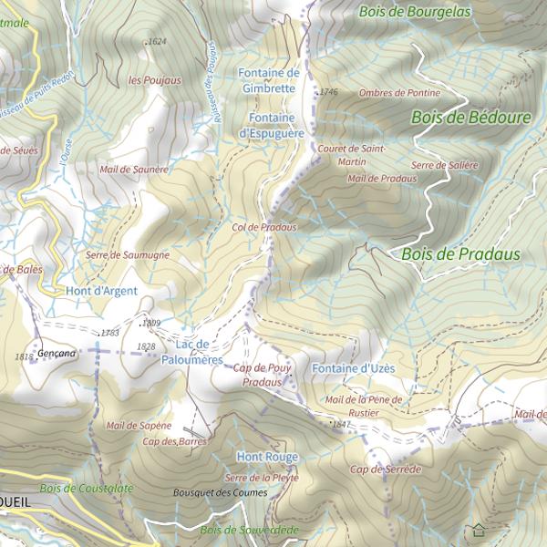 Plan cartographique de L'Ourse de Sost