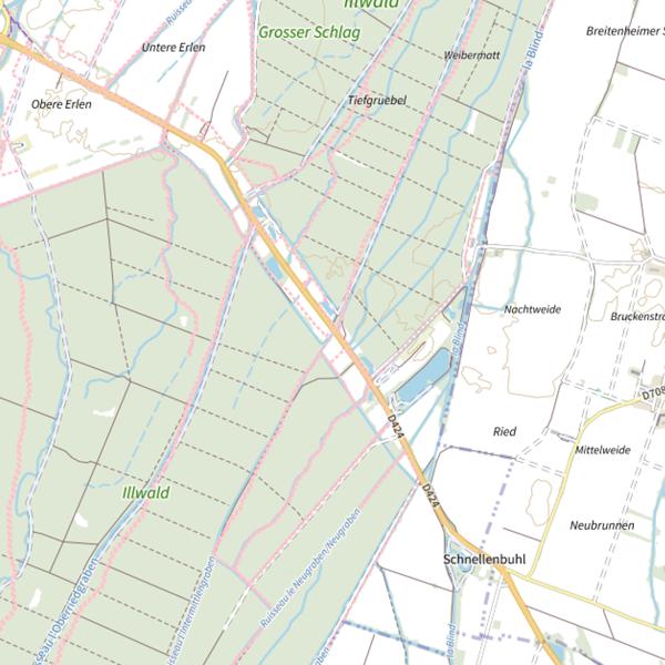 Plan cartographique de L'Untermittlegraben