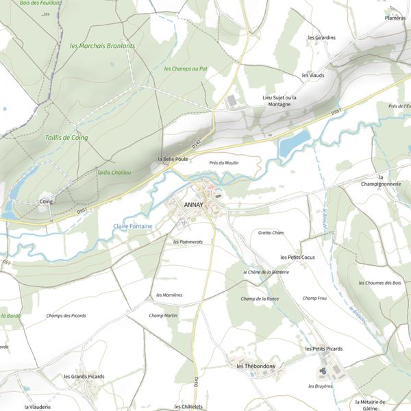 Plan cartographique de Mairie d'Annay