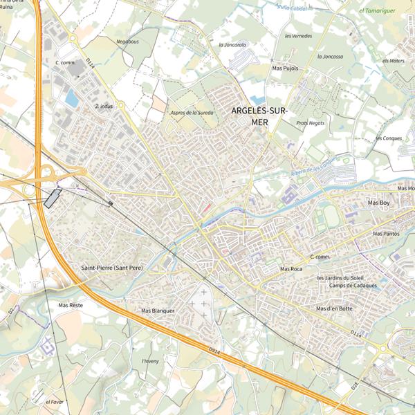 Plan cartographique de Mairie d'Argelès-sur-Mer