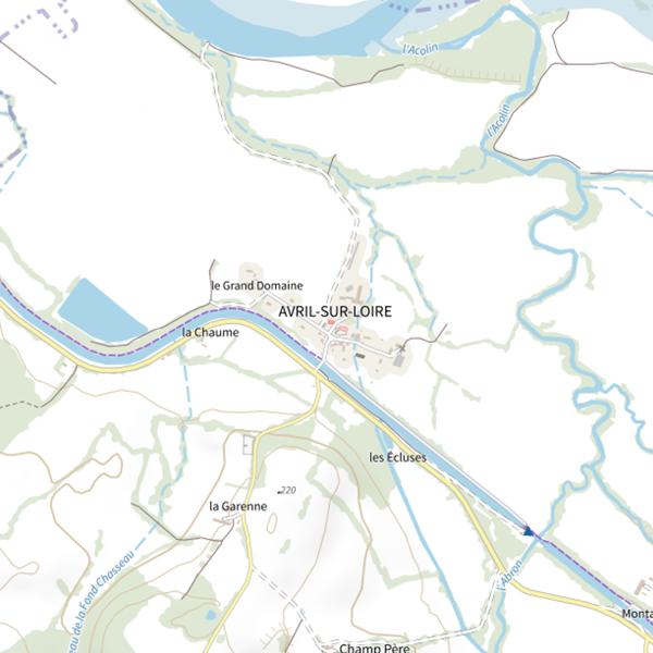Plan cartographique de Mairie d'Arvil sur Loire