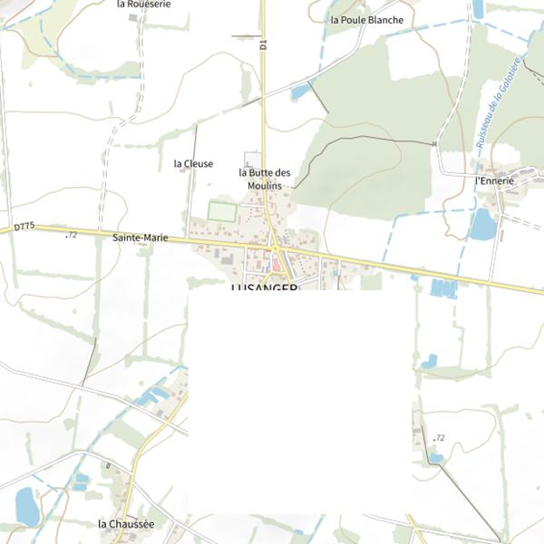 Plan cartographique de Mairie de Lusanger