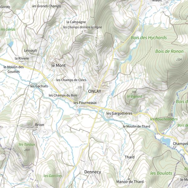 Plan cartographique de Mairie d'Onlay