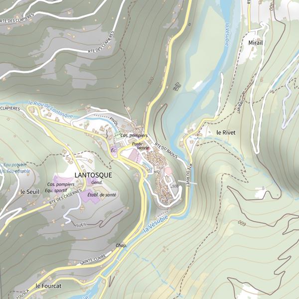 Plan cartographique de Mairie Lantosque