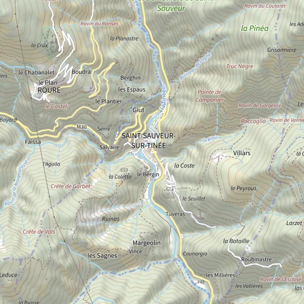 Plan cartographique de Maison du département