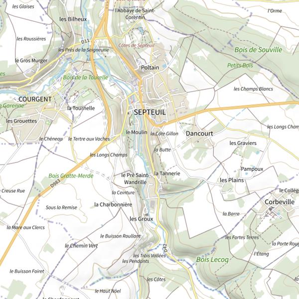 Plan cartographique de Malowe Nature