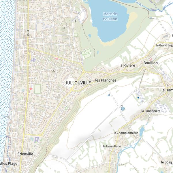 Plan cartographique de Mare de Bouillon