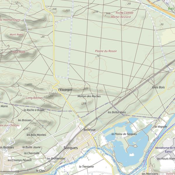 Plan cartographique de Marion des Roches