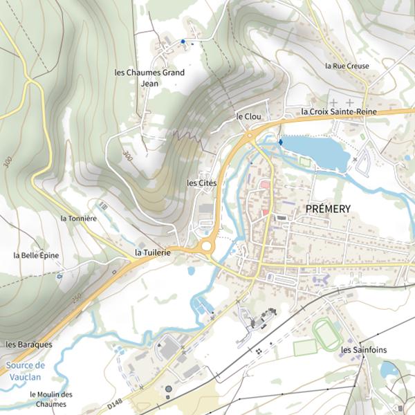 Plan cartographique de Market