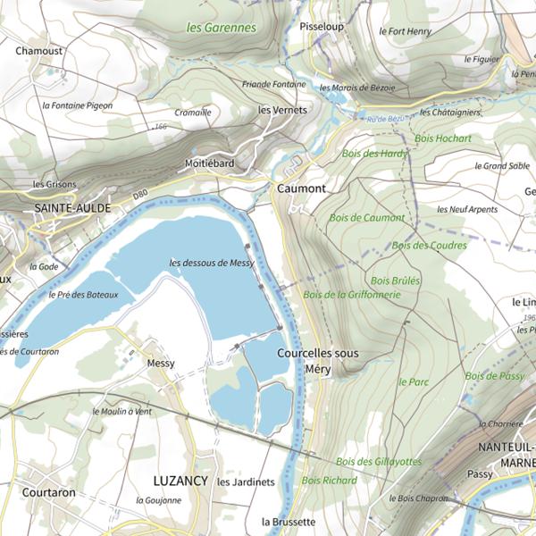 Plan cartographique de Marne La Perche Fertoise (Seine-et-Marne)