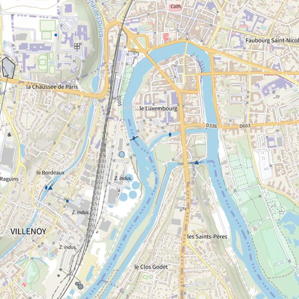 Plan cartographique de Marne
