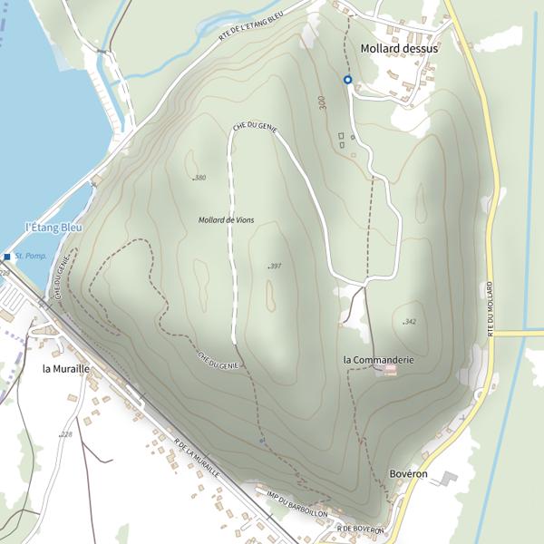 Plan cartographique de Mollard de Vions