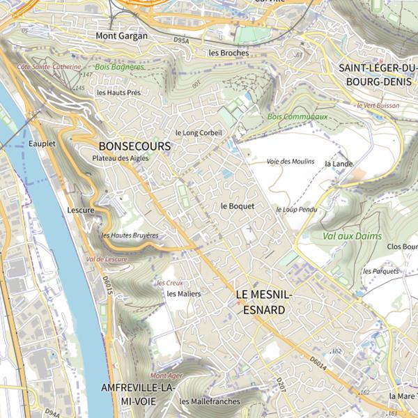Plan cartographique de Mont Gargan