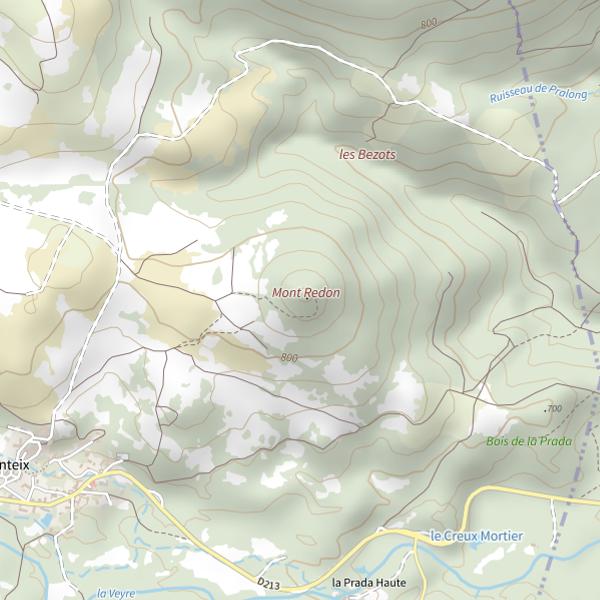 Plan cartographique de Mont Redon