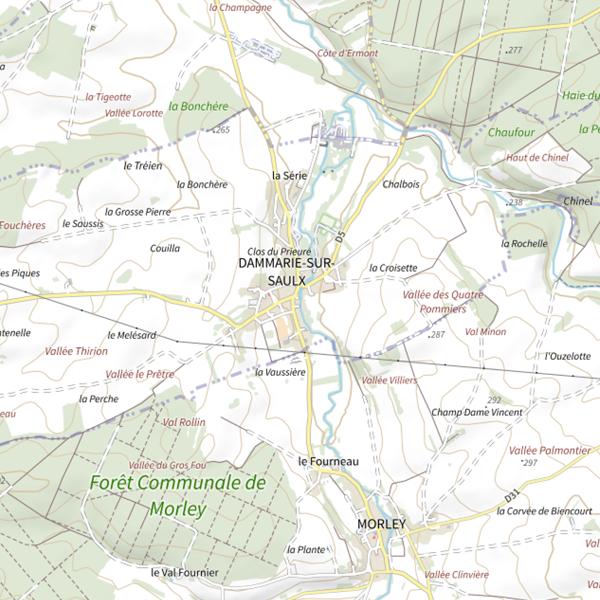Plan cartographique de Morley