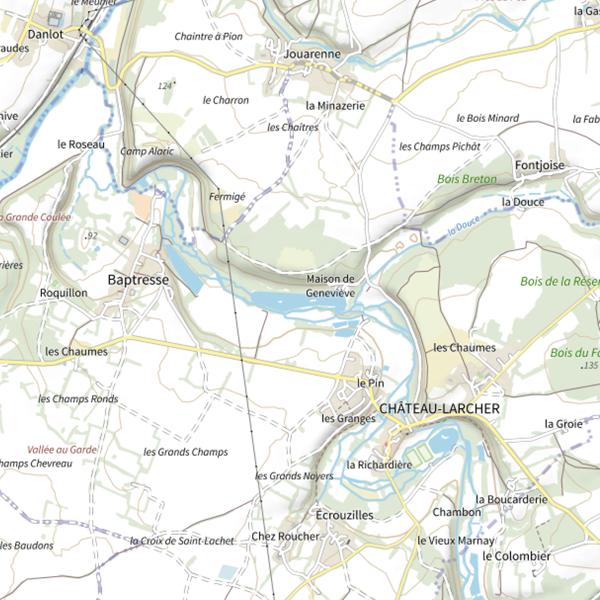 Plan cartographique de Moulin Thorus