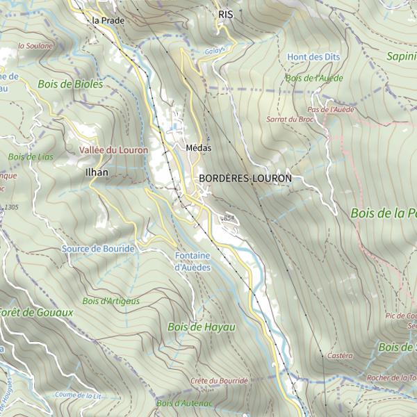 Plan cartographique de Neste du Louron