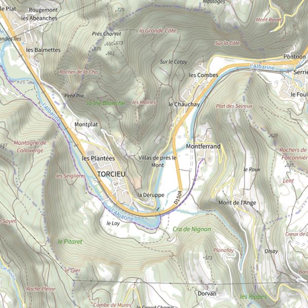 Plan cartographique de No-kill | Albarine Torcieu