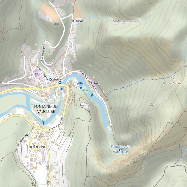Plan cartographique de No-Kill Fontaine de Vaucluse