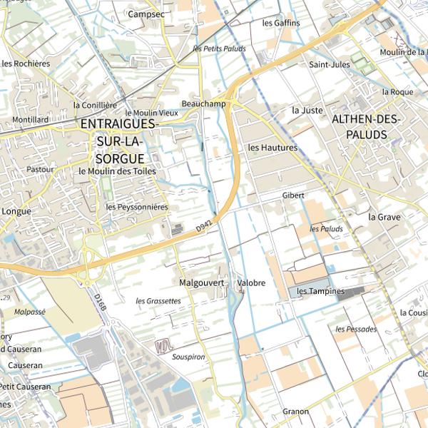 Plan cartographique de No- Kill Francis Lopez - Entraigues /Sorgues