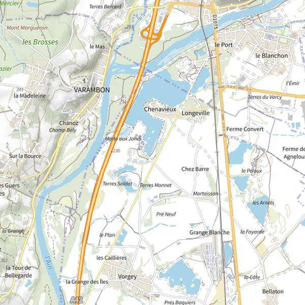 Plan cartographique de No-kill | Lac de Longeville