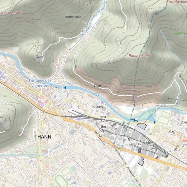 Plan cartographique de No Kill Mouche Thur