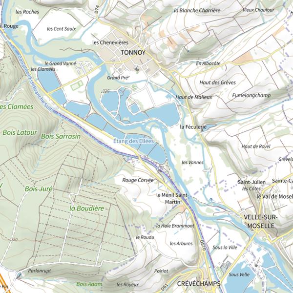 Plan cartographique de Nova Lake - Big Carpe
