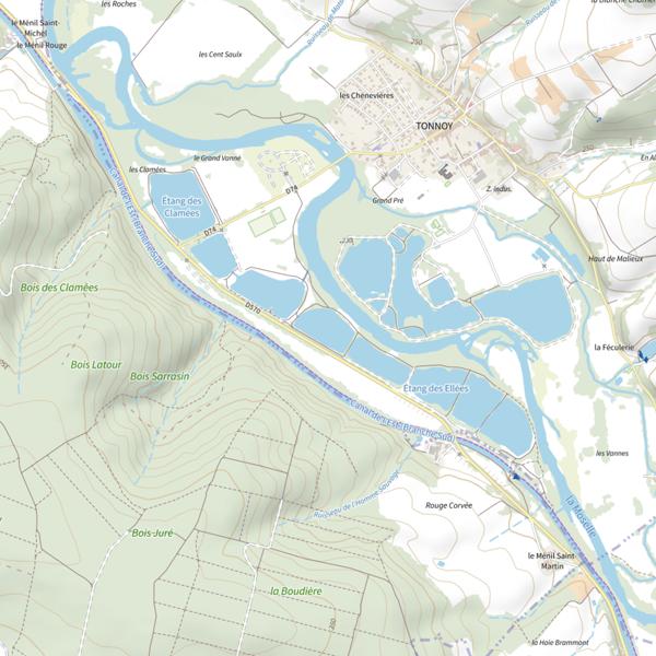 Plan cartographique de Nova Lake Koï