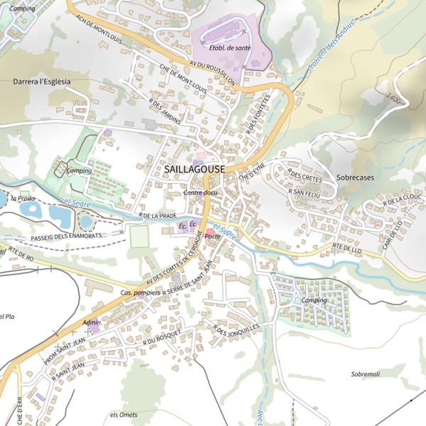 Plan cartographique de Office de Turisme de Cerdanya