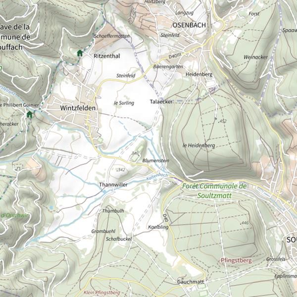 Plan cartographique de Ohmbach